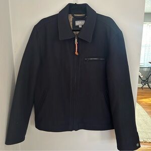 LL Bean Signature Men's Wool Jacket - Navy Blue (L) NWOT